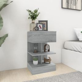 Bedside Cabinets 2 pcs Grey Sonoma 40x35x65cm Engineered Wood