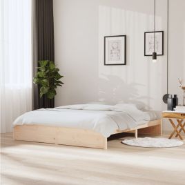 Bed Frame Solid Wood 180x200 cm Super King Size