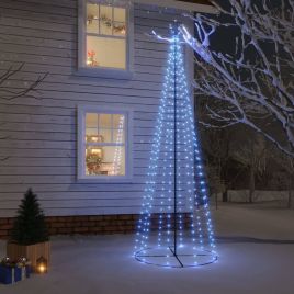 Nevis Christmas Cone Tree Blue 310 LEDs 100x300cm