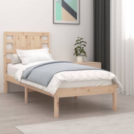 Bed Frame Solid Wood 90x190 cm Single