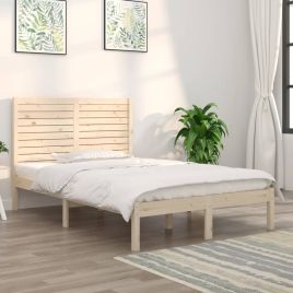 Bed Frame Solid Wood 120x190 cm Small Double