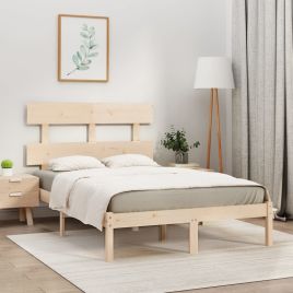 Bed Frame Solid Wood 150x200 cm King Size