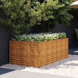 CHLCOVE Garden Raised Bed 196x100x69 cm Corten Steel