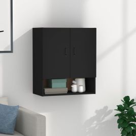 Wall Cabinet Black 60x31x70 cm Engineered Wood