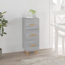 Sideboard Grey Sonoma 34.5x34x90 cm Engineered Wood