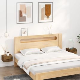 Wall Mounted Bedside Cabinets 2 pcs Smoked Oak 35x35x20cm - Morli