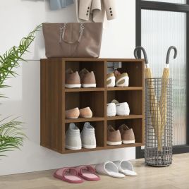 Shoe Cabinet Brown Oak 52.5x30x50 cm