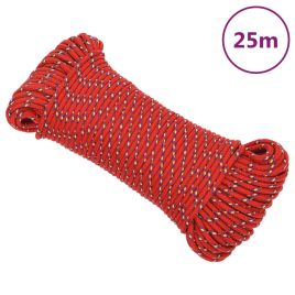 Boat Rope Red 5 mm 25 m Polypropylene