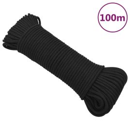 Boat Rope Full Black 4 mm 100 m Polypropylene