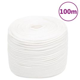 Boat Rope Full White 6 mm 100 m Polypropylene