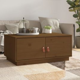 Coffee Table Honey Brown 80x50x35 cm Solid Wood Pine