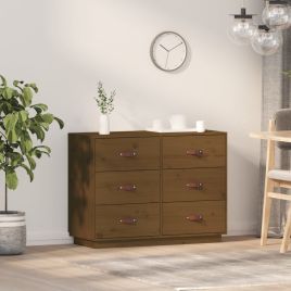 Sideboard Honey Brown 100x40x75 cm Solid Wood Pine