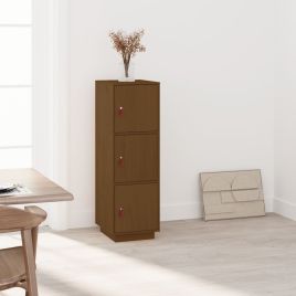 Highboard Honey Brown 34x40x108.5 cm Solid Wood Pine