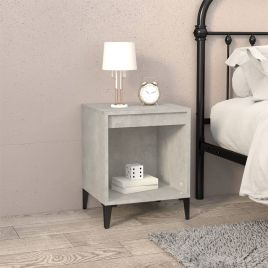 Bedside Table - RALEIGH Sid Nightstand Concrete Grey 40cm