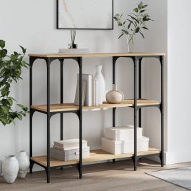 Console Table Sonoma Oak 102x35x90 cm Engineered Wood