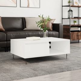 Coffee Table White 90x60x35 cm Engineered Wood