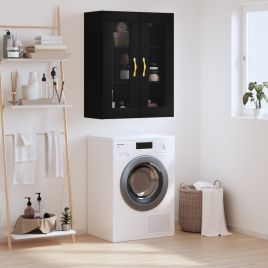 Wall Mounted Cabinet Black 69.5x34x90 cm