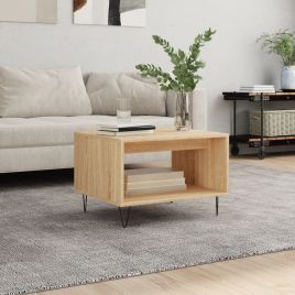 Coffee Table Sonoma Oak 60x50x40 cm Engineered Wood