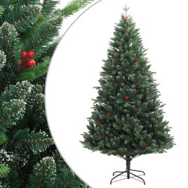 Fluer Artificial Hinged Christmas Tree Red Berries 240cm