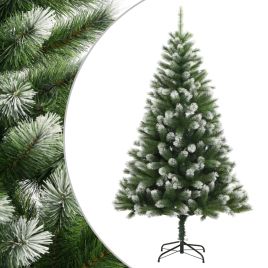 Fluer 240cm Hinged Tree with Flocked Snow Deluxe