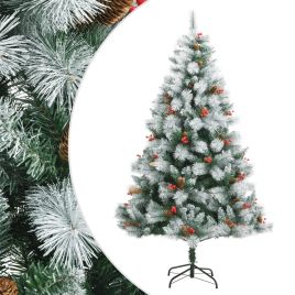 Fluer Hinged Christmas Tree 210cm with Berries