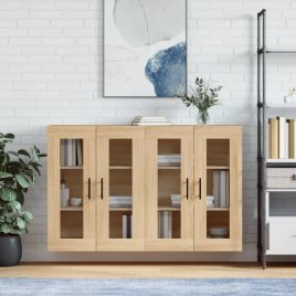 Wall Mounted Cabinets 2 Pcs Sonoma Oak Engineered Wood