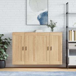 Wall Mounted Cabinets 2 Pcs Sonoma Oak Engineered Wood