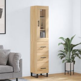 Highboard Sonoma Oak 34.5x34x180 cm Engineered Wood