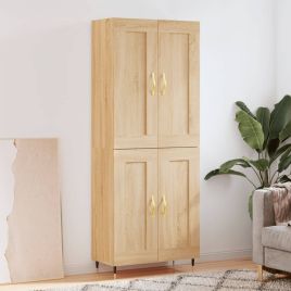 Highboard Sonoma Oak 69.5x34x180 cm Engineered Wood