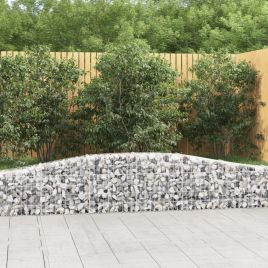 Arched Gabion Baskets 8 pcs 400x30x40/60 cm Galvanised Iron