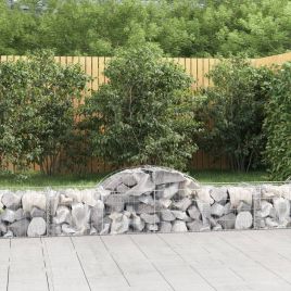 Arched Gabion Baskets 11 pcs 200x50x40/60 cm Galvanised Iron