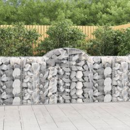 Arched Gabion Baskets 50 pcs 200x50x100/120 cm Galvanised Iron