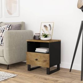 Bedside Table - Venetia Max Nightstand Honey Brown 40cm