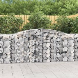 Arched Gabion Basket 400x50x100/120 cm Galvanised Iron