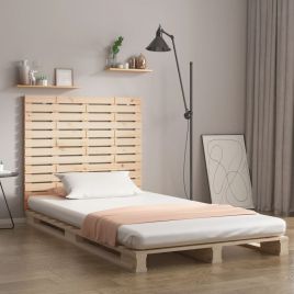 Wall Headboard 96x3x91.5cm Solid Wood Pine