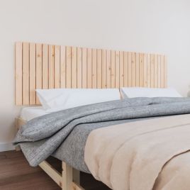 Wall Headboard 204x3x60cm Solid Wood Pine