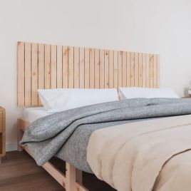 Wall Headboard 185x3x60cm Solid Wood Pine
