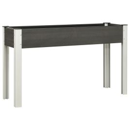 Garden Raised Bed Grey 120x40x75 cm WPC
