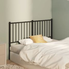 Metal Headboard Black 120cm