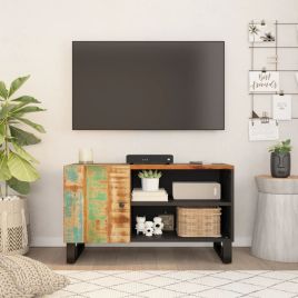 TV Cabinet 80x33x46 cm Solid Wood Reclaimed&Engineered Wood