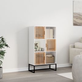 Highboard White 70x35x125 cm Engineered Wood