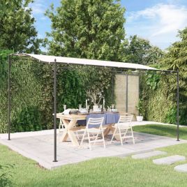 Canopy Cream 4x3 m 180 g/m2 Fabric and Steel