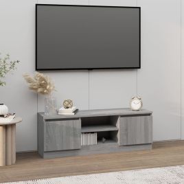 TV Cabinet with Door Grey Sonoma 102x30x36 cm