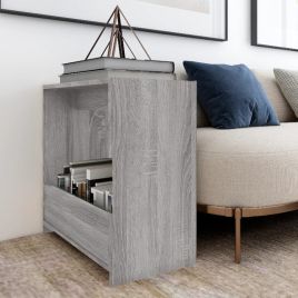 Side Table Grey Sonoma 50x26x50 cm Engineered Wood