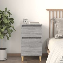 Bedside Table - MONROE Ben Nightstand Grey Sonoma 40cm