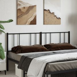 Metal Headboard Black 200cm