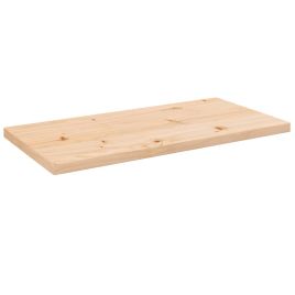 Table Top 80x40x2.5cm Solid Wood Pine Rectangular