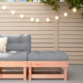 Garden Footstool Solid Wood Douglas