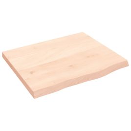 Wall Shelf 60x50x4 cm Untreated Solid Wood Oak