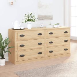 Sideboards 2 Pieces Sonoma Oak Engineered Wood